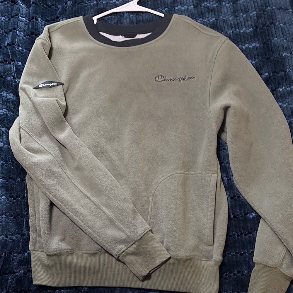 Champion Green Crewneck Fleece